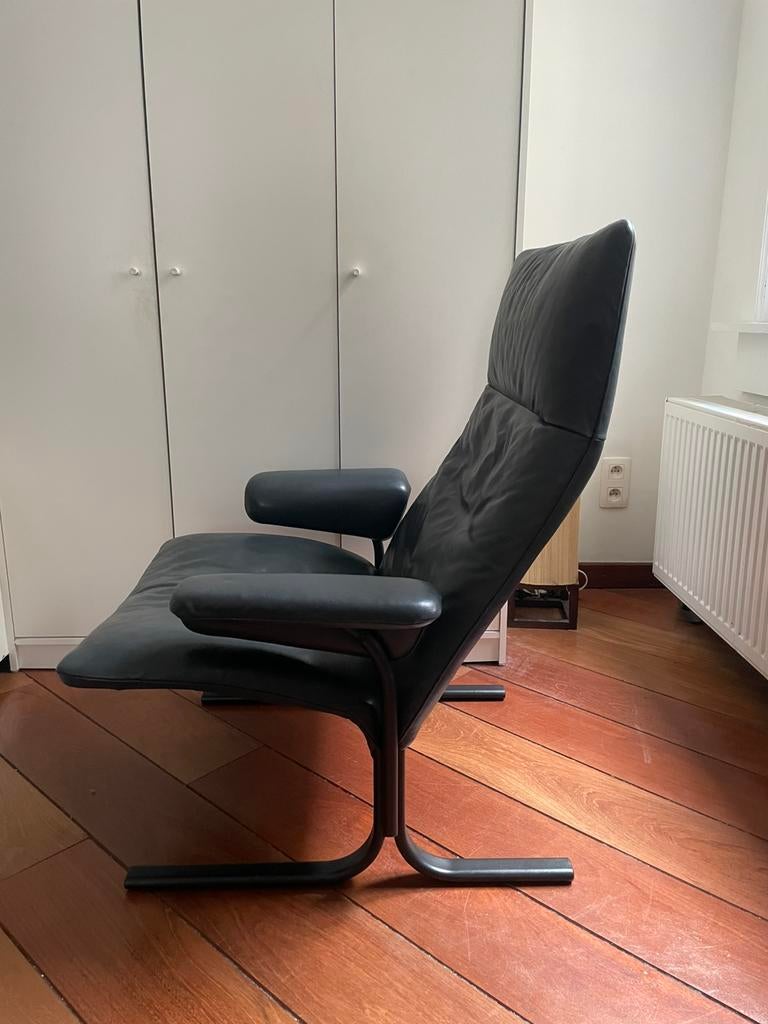 2x De Sede ds2030 vintage design lounge chair, Huis en Inrichting, Fauteuils, Gebruikt, Leer, 50 tot 75 cm, Minder dan 75 cm, Ophalen