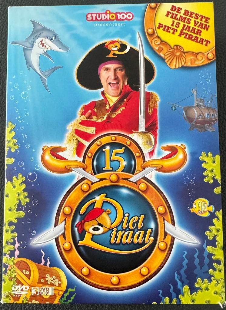 DVD Box 15jaar Piet Piraat, Cd's en Dvd's, Dvd's | Kinderen en Jeugd, Gebruikt, Ophalen of Verzenden