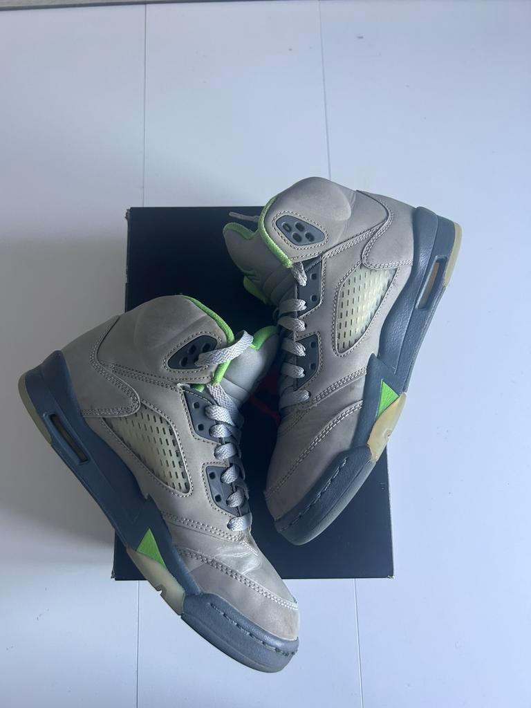 Jordan Air Retro 5 “Green bean”, Overige kleuren, Ophalen of Verzenden, Sneakers, Gedragen