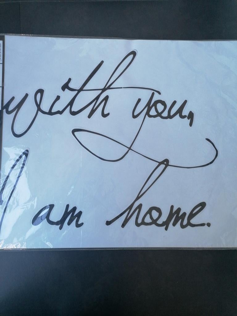 Nieuwe  grote muursticker met spreuk :With you I'm home, Ophalen of Verzenden