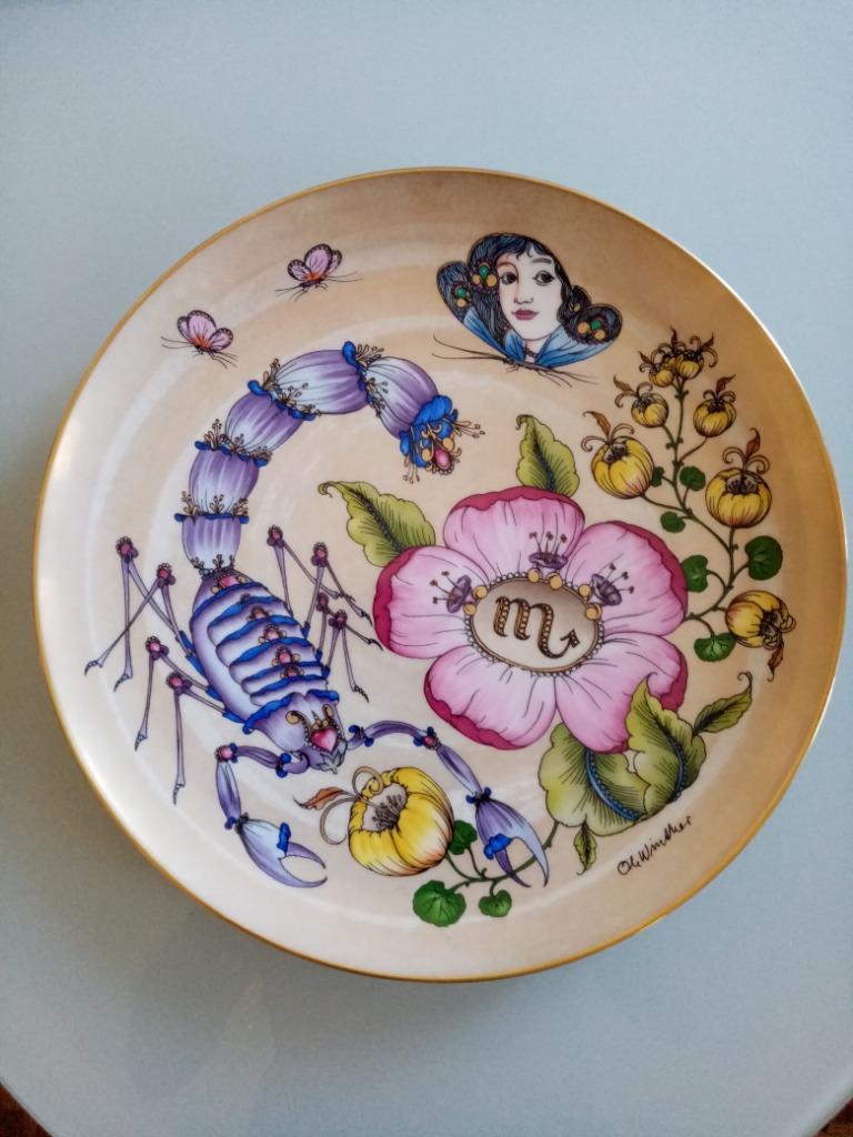 Assiette déco porcelaine Hutschenreuter by Ole Winther 29.5c, Antiquités & Art, Antiquités | Porcelaine, Enlèvement ou Envoi