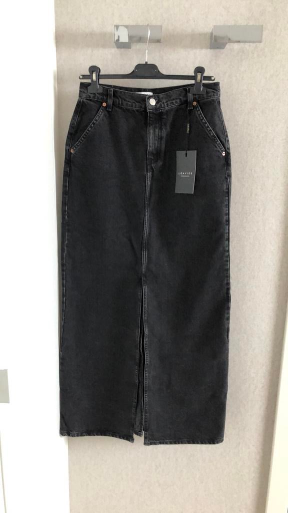 Zwarte lange jeansrok Loavies maat S, Kleding | Dames, Zwart, Nieuw, Ophalen of Verzenden, Loavies