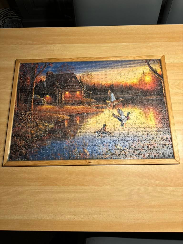 Protret gemaakt van puzzel. / best af te halen, Antiek en Kunst, Ophalen