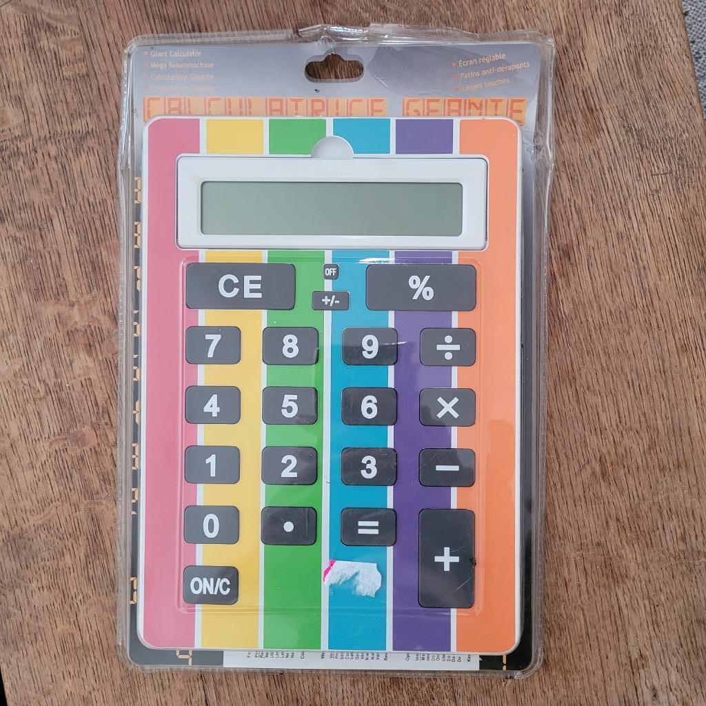 gigantische rekenmachine, Ophalen of Verzenden, Nieuw