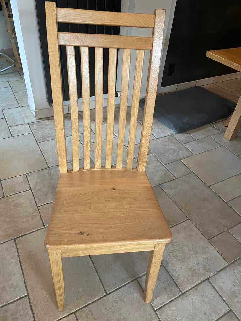 6 chaises en chene modernes et robustes, Ophalen, Zo goed als nieuw