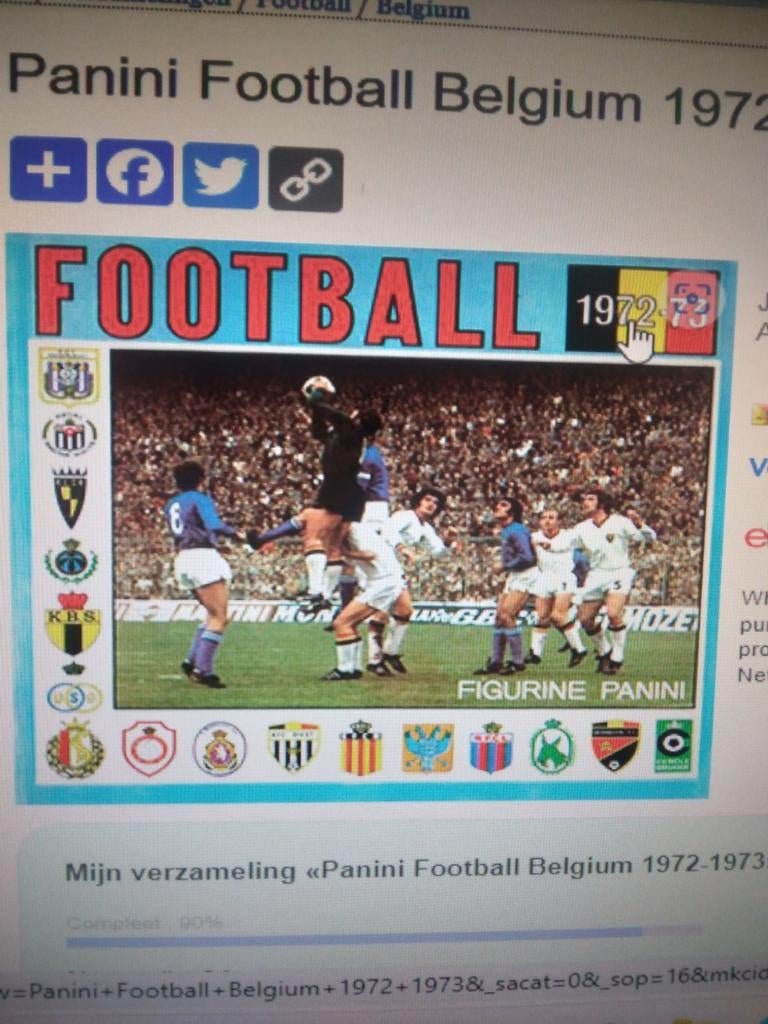 Panini football 72-73 à échanger ou à vendre, Enlèvement ou Envoi