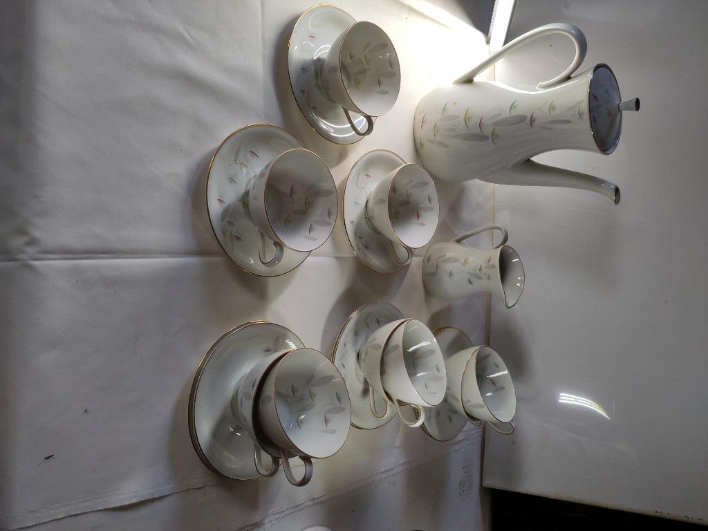 Service à café vintage en porcelaine, Enlèvement ou Envoi