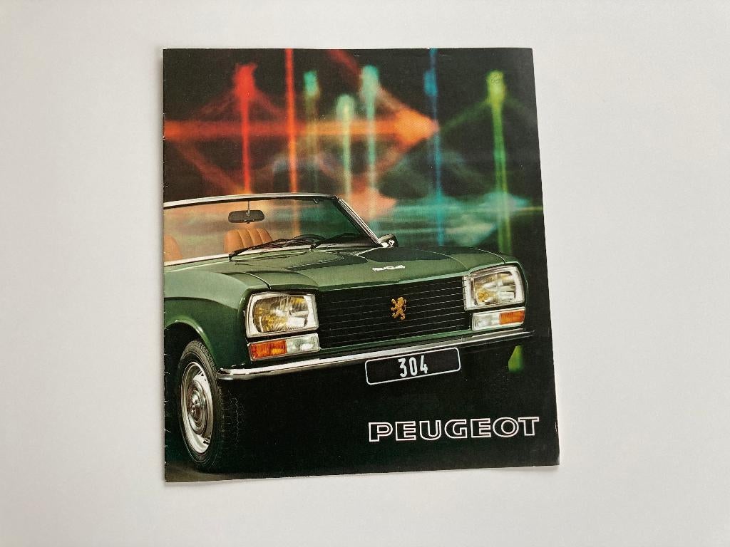 Originele brochure van de Peugeot 304 Cabriolet, Ophalen of Verzenden, Zo goed als nieuw, Folder