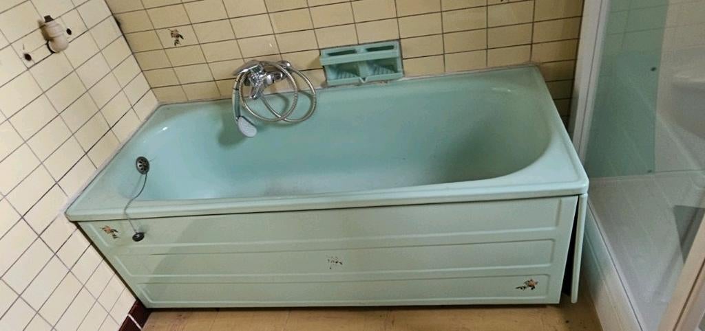 Salle de bain vert vintage, Enlèvement, Utilisé