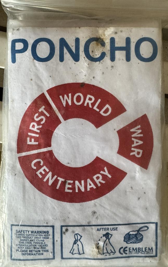 Poncho Eerste Wereldoorlog Centenary ongebruikt, Ophalen of Verzenden, Overige soorten, Kleding of Schoenen