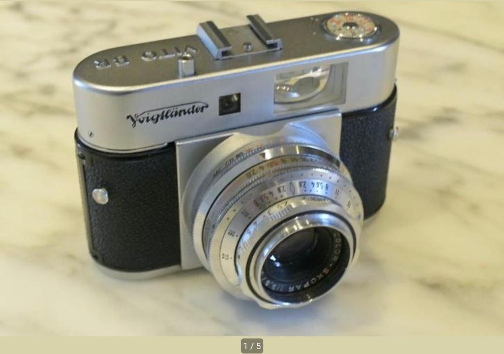 Voigtländer Vito BR met Color-Skopar 50mm/2.8, Verzamelen, Foto-apparatuur en Filmapparatuur, Ophalen of Verzenden, 1960 tot 1980