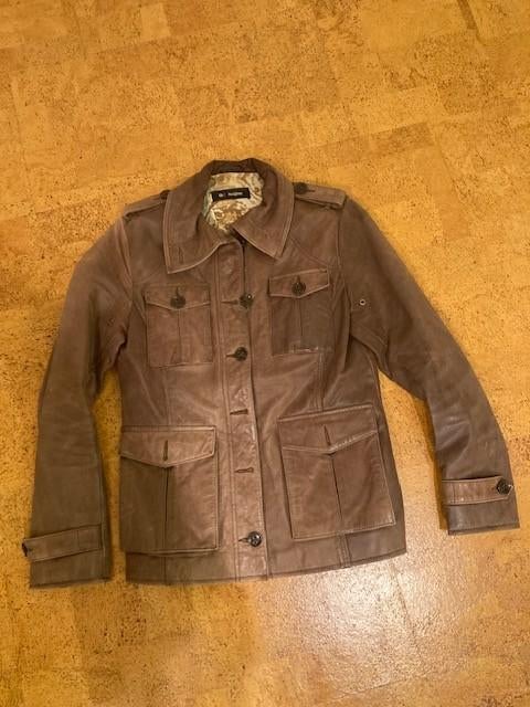 Damesjas van echt leder, Bruin, Zo goed als nieuw, Oakwood, Ophalen