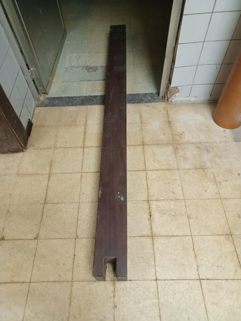 Balk tropisch hout 200x15x14 bangkirai, meranti, azobé, Tuin en Terras, Ophalen, Gebruikt, Hardhout, 180 tot 250 cm