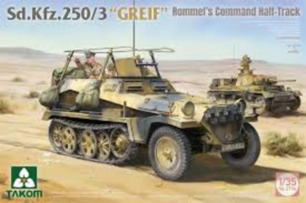 TAKOM 2194 Sd.Kfz.250/3 "GREIF" Rommel's Command éch. 1/35, Neuf, Autres marques, Tank, Enlèvement ou Envoi