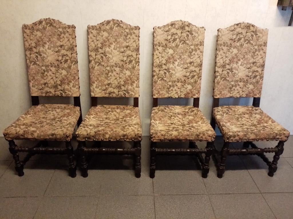Antieken eiken stoelen 6 stuks, Enlèvement