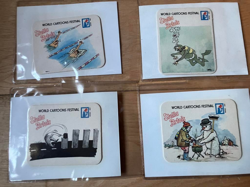 Lot de 36 (trente-six) sous-bocks Stella Artois - 1985, Enlèvement ou Envoi, Sous-bock, Stella Artois