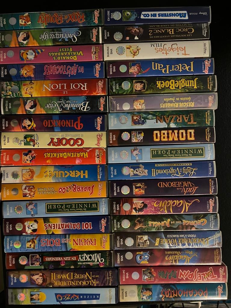 Disney video cassettes, Ophalen, Gebruikt, Tekenfilm, Vanaf 6 jaar