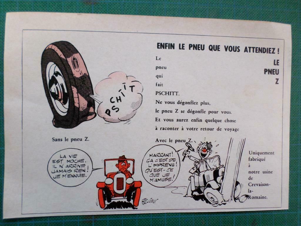 Tillieux - fausse publicité papier - 1966, Enlèvement ou Envoi, Autres personnages, Utilisé, Autres types
