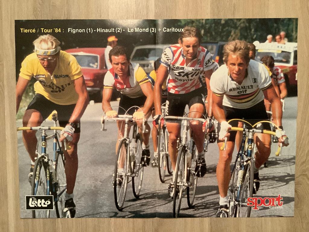 Poster Wielrennen Tour de France 1984, Verzamelen, Ophalen of Verzenden, Zo goed als nieuw, Poster, Plaatje of Sticker