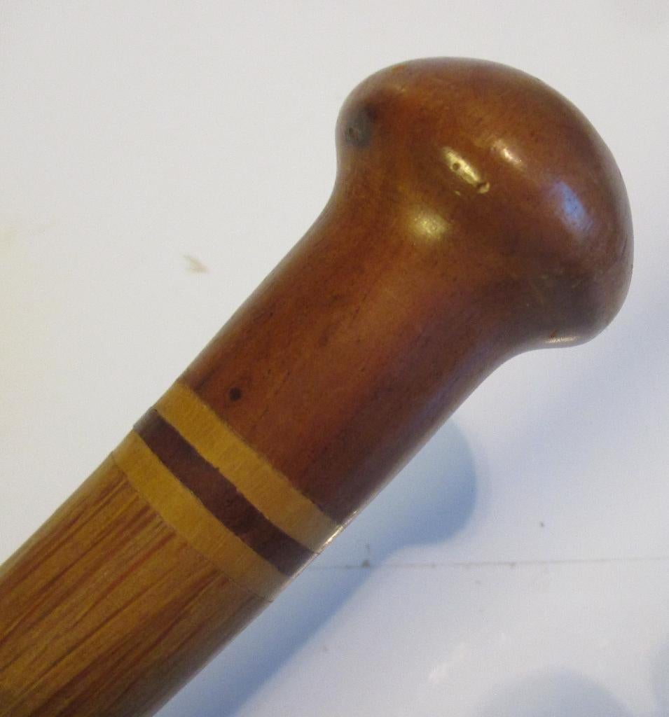 antieke wandelstok knop combinatie houtsoorten, Verzenden