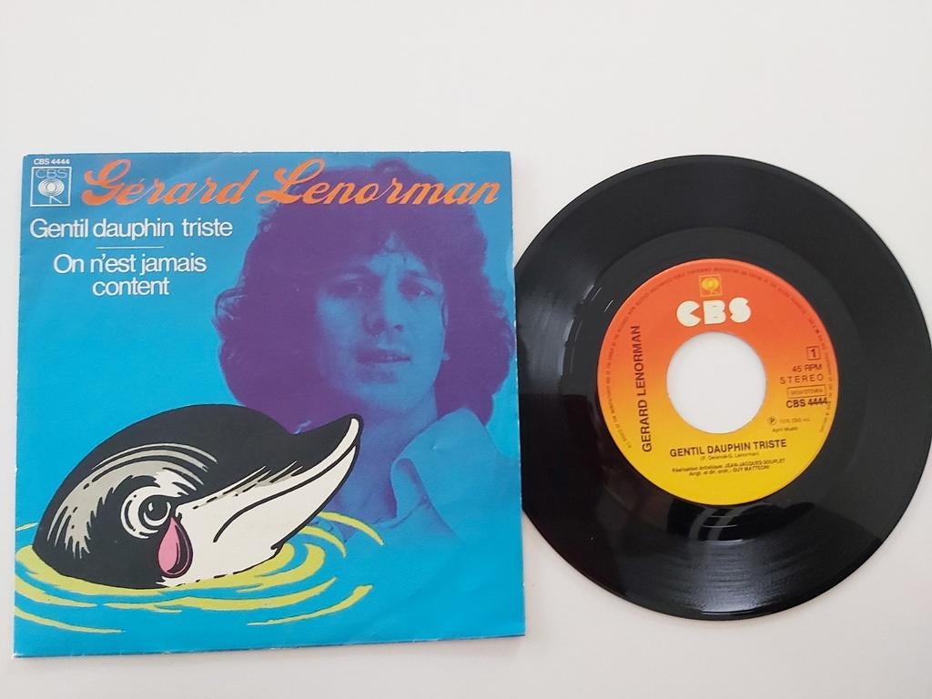 Gérard Lenorman  - Gentil dauphin triste, CD & DVD, Enlèvement ou Envoi, Comme neuf, 7 pouces, Single