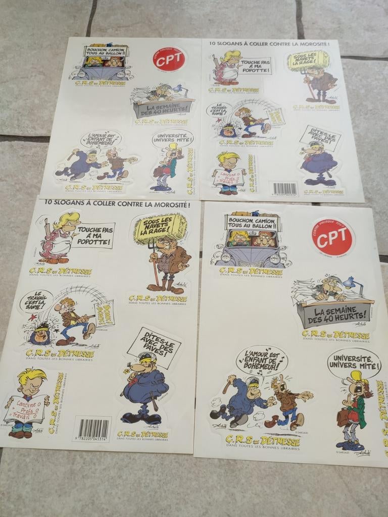 Autocollants Police gendarmerie C.R.S détresse calendrier, Enlèvement ou Envoi, Comme neuf
