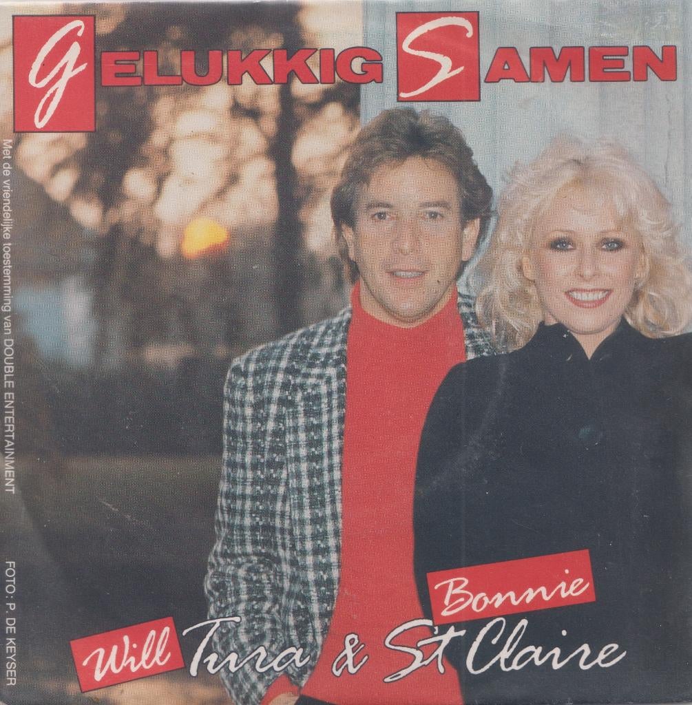 Will Tura & Bonnie St Claire – Gelukkig samen - Single, Cd's en Dvd's, Vinyl Singles, Gebruikt, 7 inch, Single, Ophalen of Verzenden