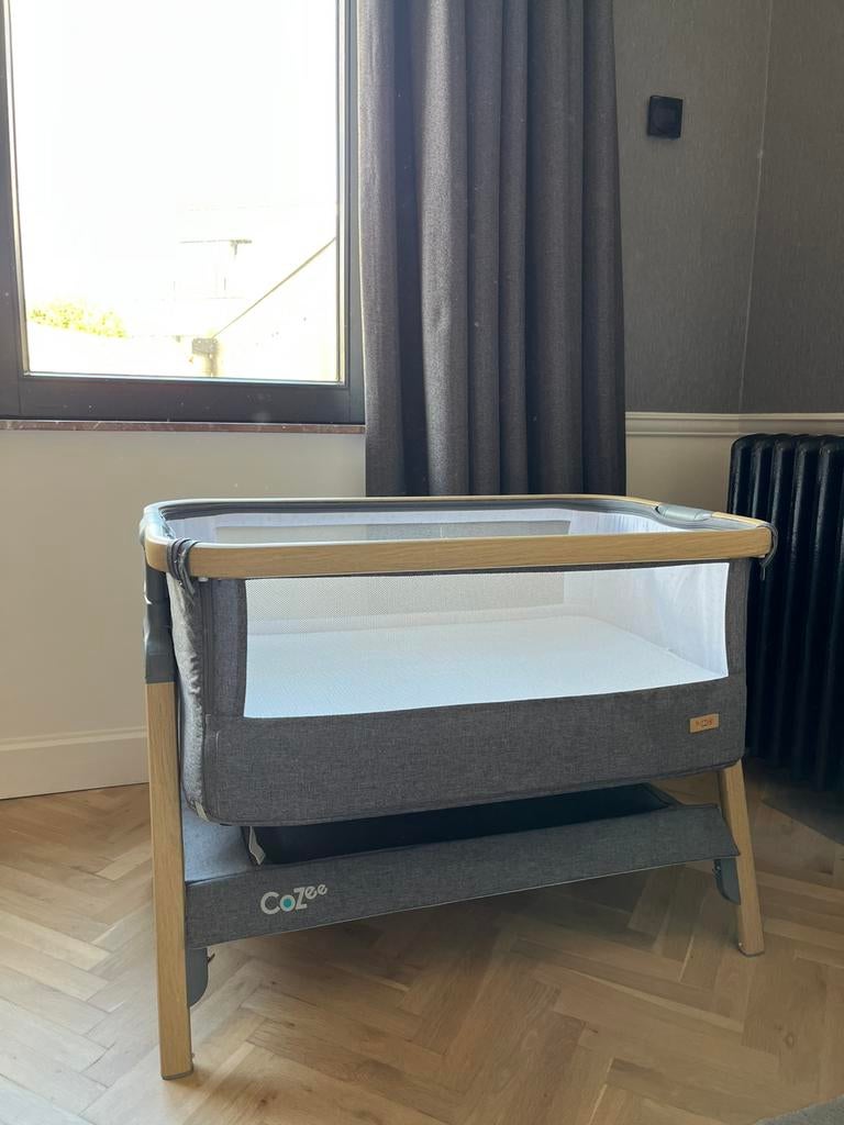 Grijze Co-sleeper van CoZee, Ophalen, Zo goed als nieuw, Ledikant