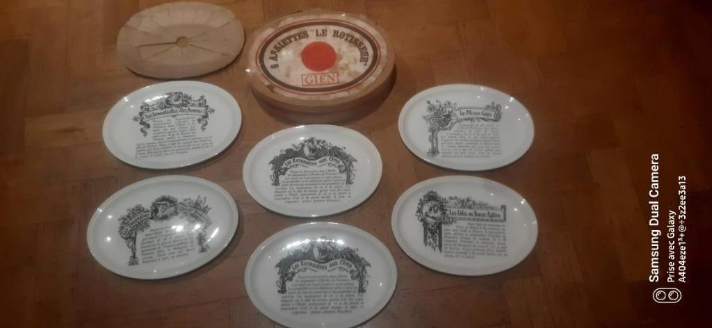 Gien The ovale dinerset met 6 borden, Antiek en Kunst, Ophalen