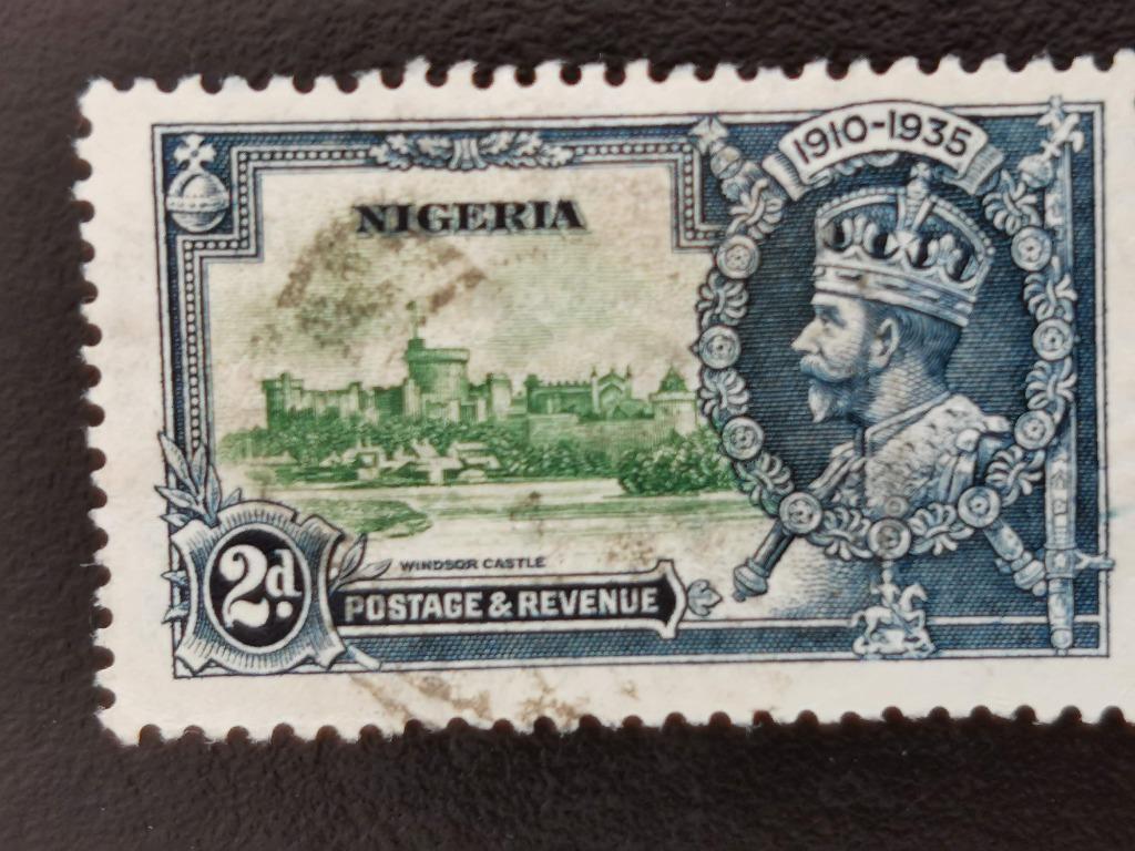 Nigéria 1935 - Le roi George V, Enlèvement ou Envoi, Nigeria, Affranchi