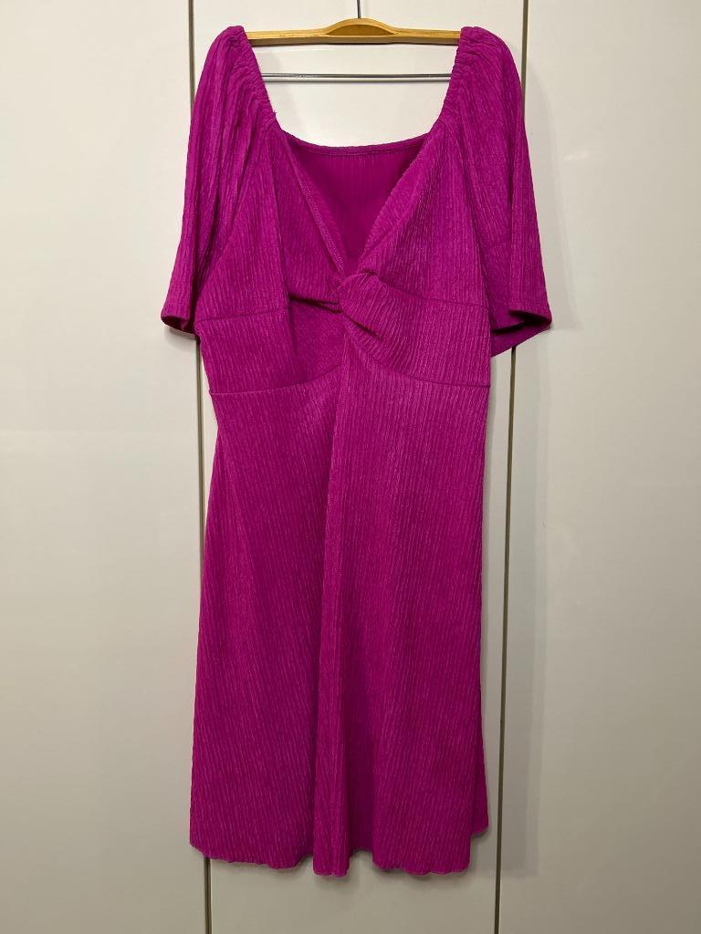 Stugaz Curve fuchsia roze jurk - Maat 3XL ---, Maat 46/48 (XL) of groter, Stugaz Curve, Ophalen of Verzenden, Zo goed als nieuw
