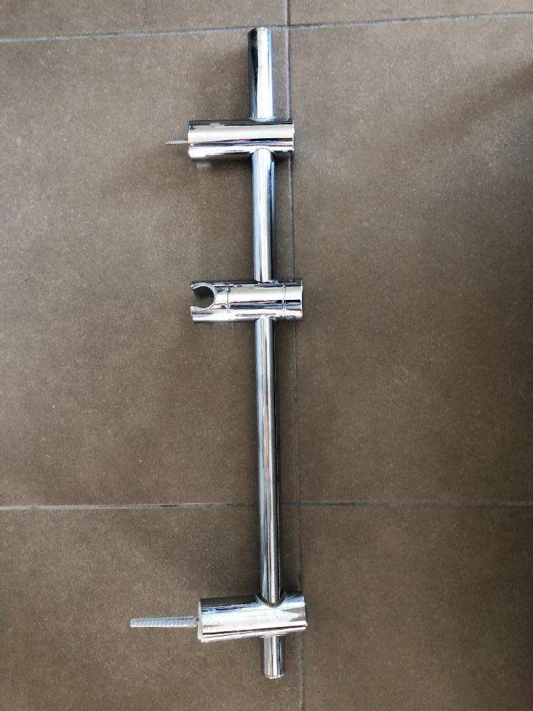 Chromen douchestang | Douchestang | Douchehouder, Doe-het-zelf en Bouw, Sanitair, Ophalen, Gebruikt, Chroom, Douche