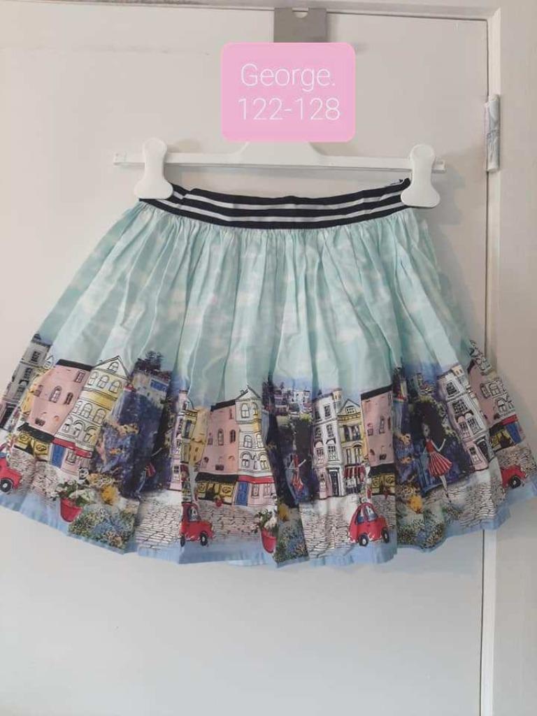 2 rokjes Mini Boden/George (122/128), Ophalen, Meisje, Zo goed als nieuw, Jurk of Rok