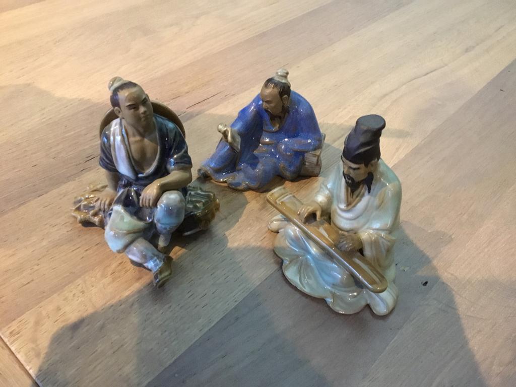 3 figurines chinoises, Enlèvement ou Envoi, Comme neuf
