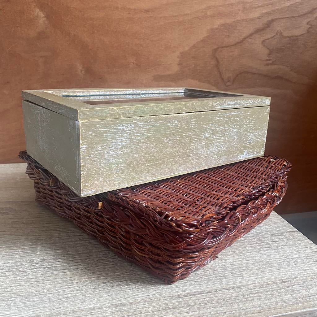 2 boîtes à bijoux/boîtes de rangement, Enlèvement ou Envoi, Utilisé