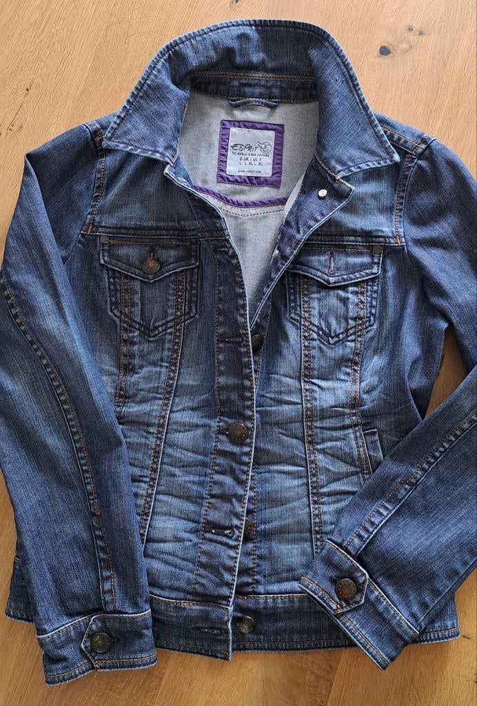 Jeansvest (L) merk esprit, Kleding | Dames, Esprit, Ophalen of Verzenden, Gedragen, Blauw