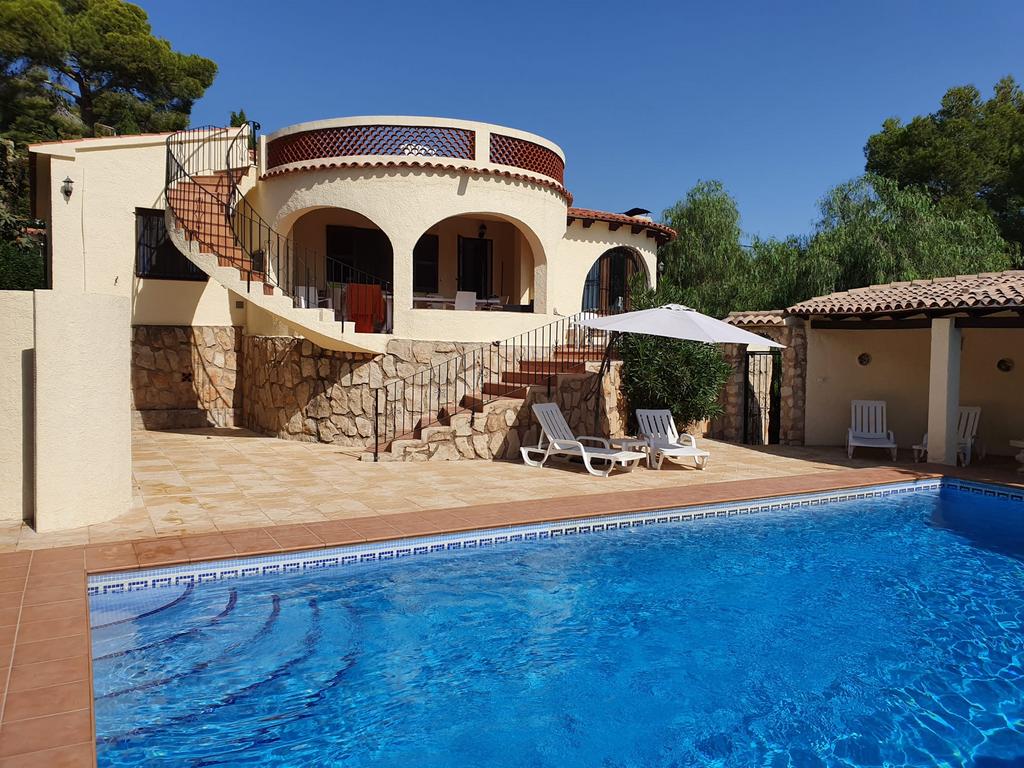 Casa Noah -prachtige villa met zeezicht Moraira 7p vrij 22/8, Vakantie, Vakantiehuizen | Spanje, Costa Blanca, Overige typen, 3 slaapkamers