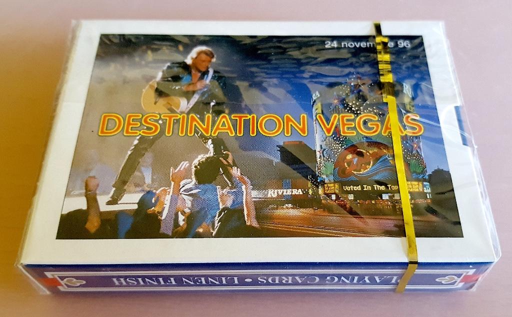 J.HALLYDAY : Amerikaans kaartspel (DESTINATION VEGAS) NIEUW!, Verzamelen, Ophalen of Verzenden, Nieuw