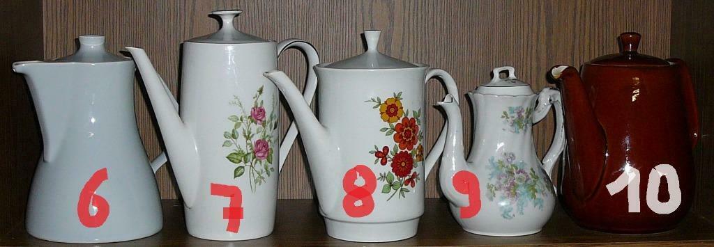 5 koffiepotten  (6 - 7 - 8 - 9 - 10) (m), Huis en Inrichting, Keuken | Servies, Ophalen of Verzenden