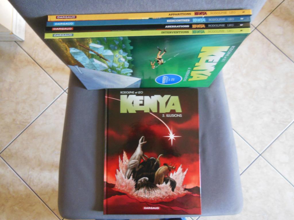 Lot BD Kenya 1 à 5 Série complète toutes en EO, Boeken, Stripverhalen, Ophalen of Verzenden, Gelezen