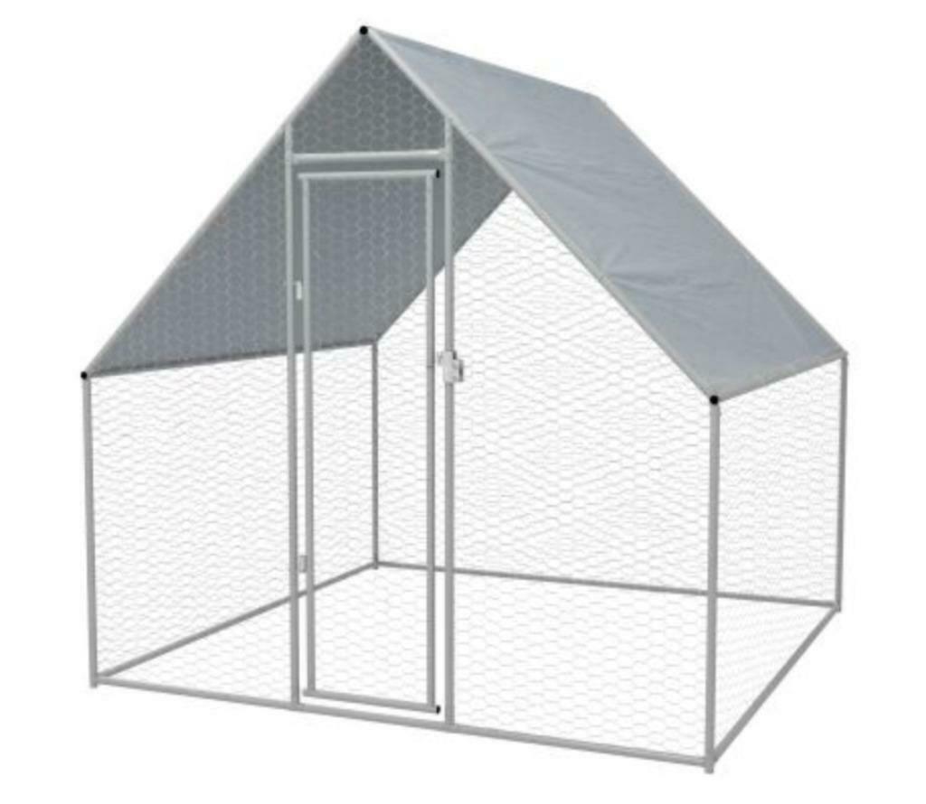 Poulailler 2x2x2m enclos grillagé parc chatiere voliere, Verzenden, Nieuw