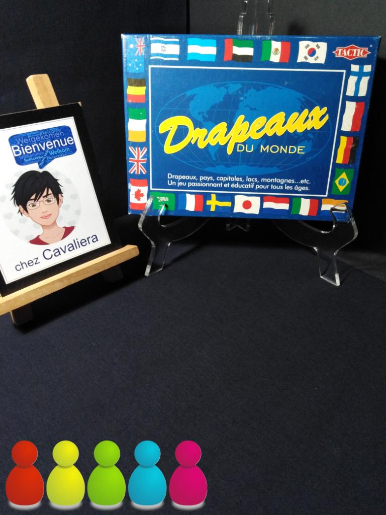 Drapeaux du monde - jeu de société - Tactic 1998, 1 ou 2 joueurs, Enlèvement ou Envoi, Utilisé, Tactic