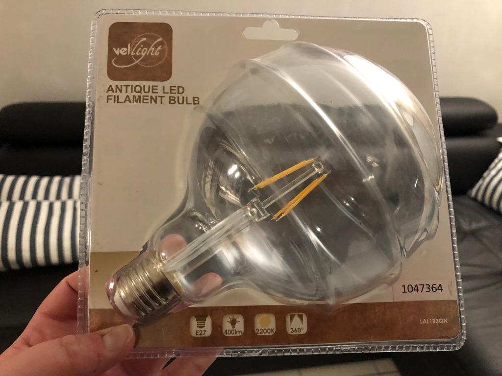 Retro ledlamp, Maison & Meubles, Enlèvement, Neuf, E27 (grand), Ampoule LED