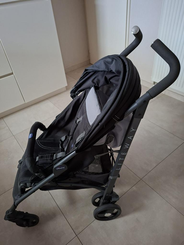 Buggy chicco Liteway met regenhoes, Ophalen, Nieuw, Overige merken, Verstelbare rugleuning
