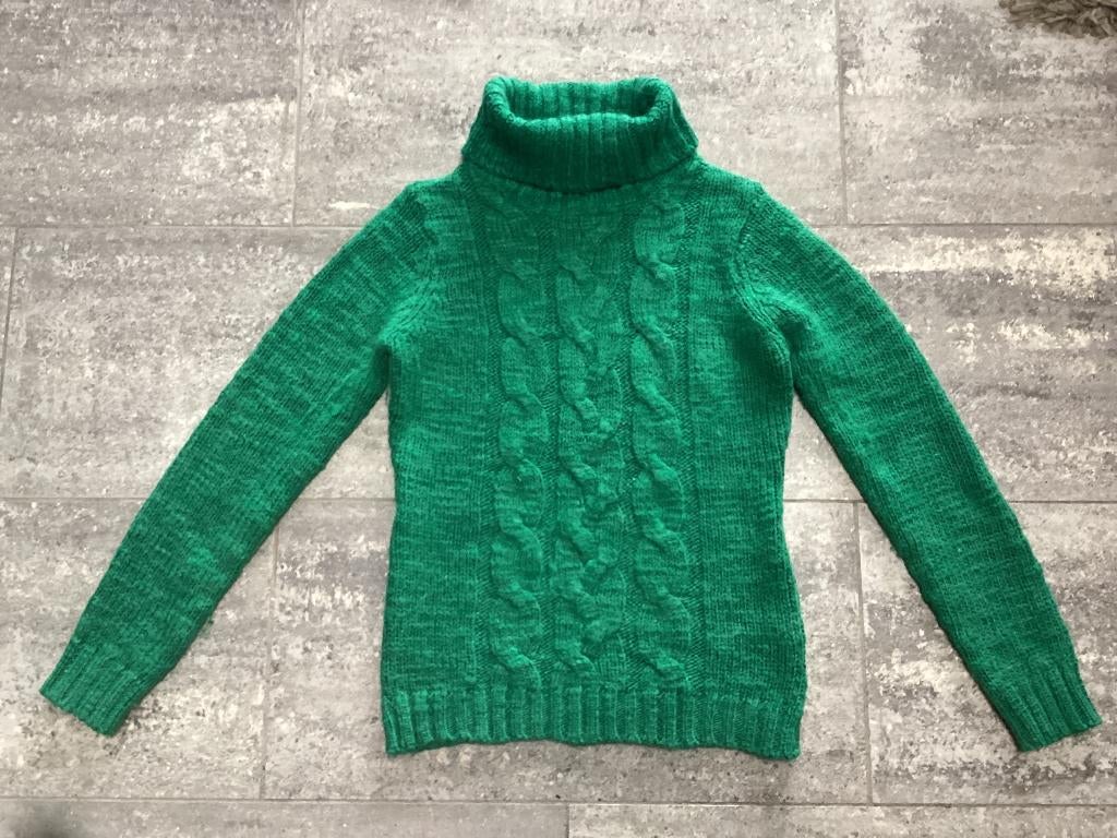 Trui rolkraag groen Sora M/L, Maat 38/40 (M), Sora, Ophalen of Verzenden, Zo goed als nieuw