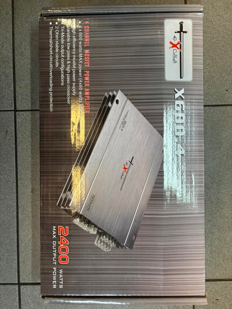Versterker Calibur X600-4 nieuw in de doos, Ophalen of Verzenden, Nieuw