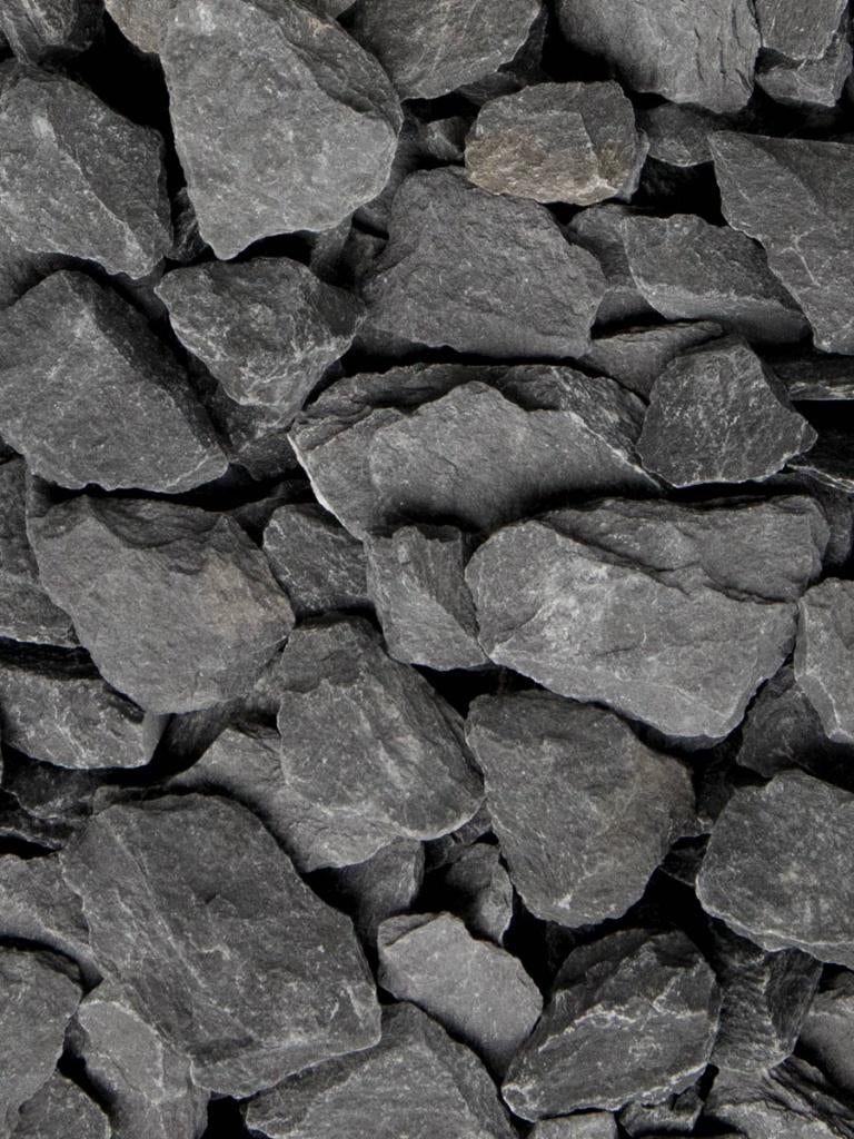 Canadian slate zwart antraciet leisteen uniek plat decoratie, Tuin en Terras, Verzenden, Nieuw, Antraciet, Split