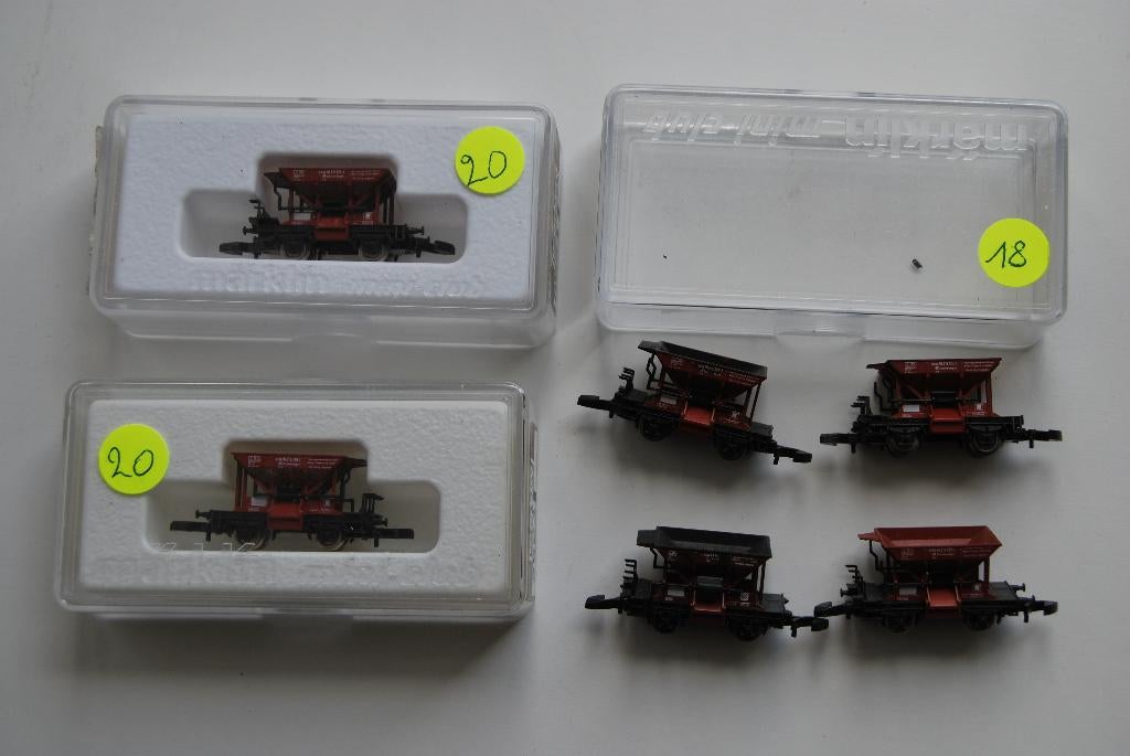 Marklin 8624 6 Wagons à ballast Echelle Z Miniclub, Enlèvement ou Envoi, Wagon, Märklin, Courant continu