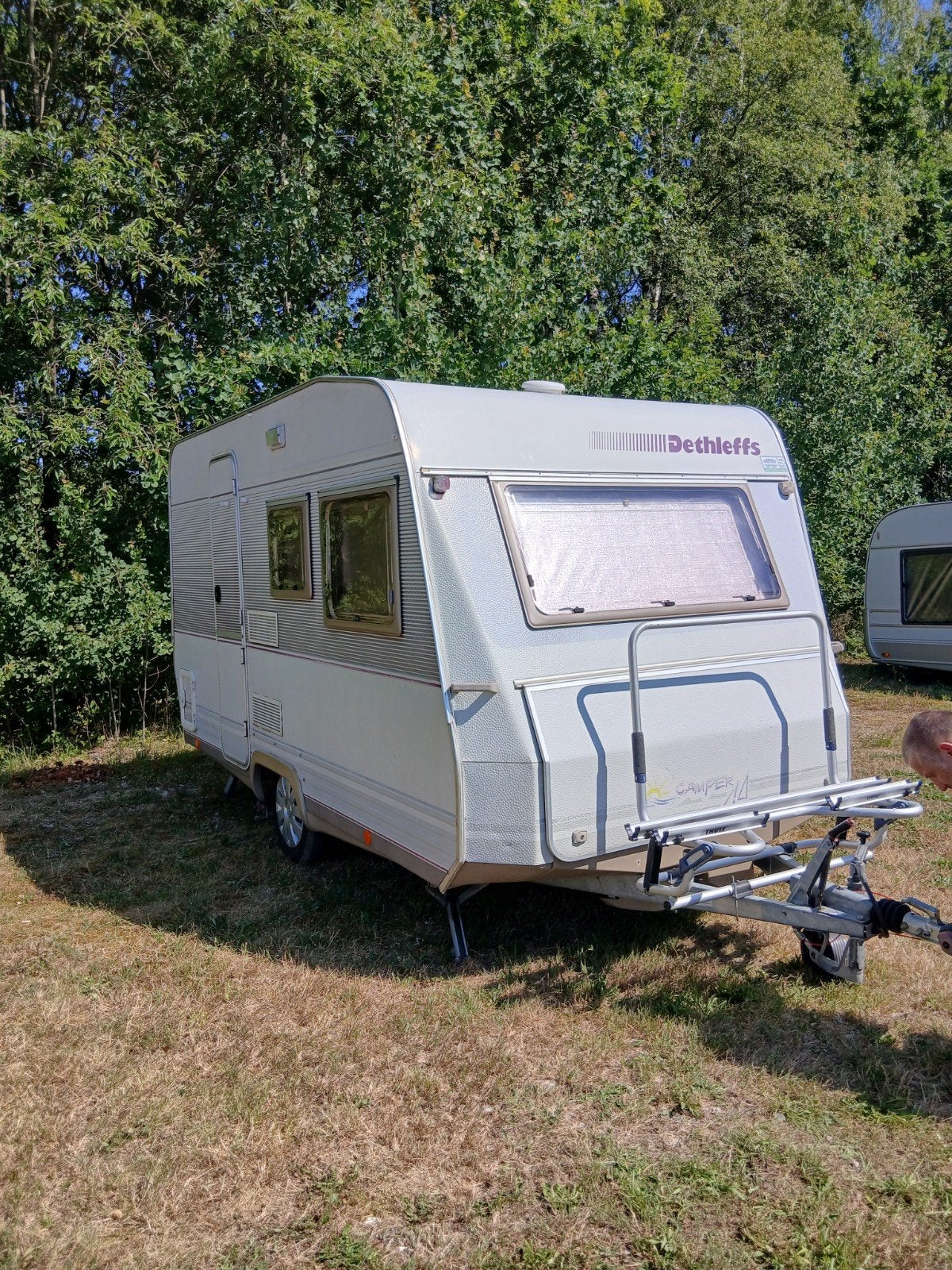 caravan -750kg keuring vrij, Caravans en Kamperen, Vast bed, Koelkast, Tot en met 2, Treinzit