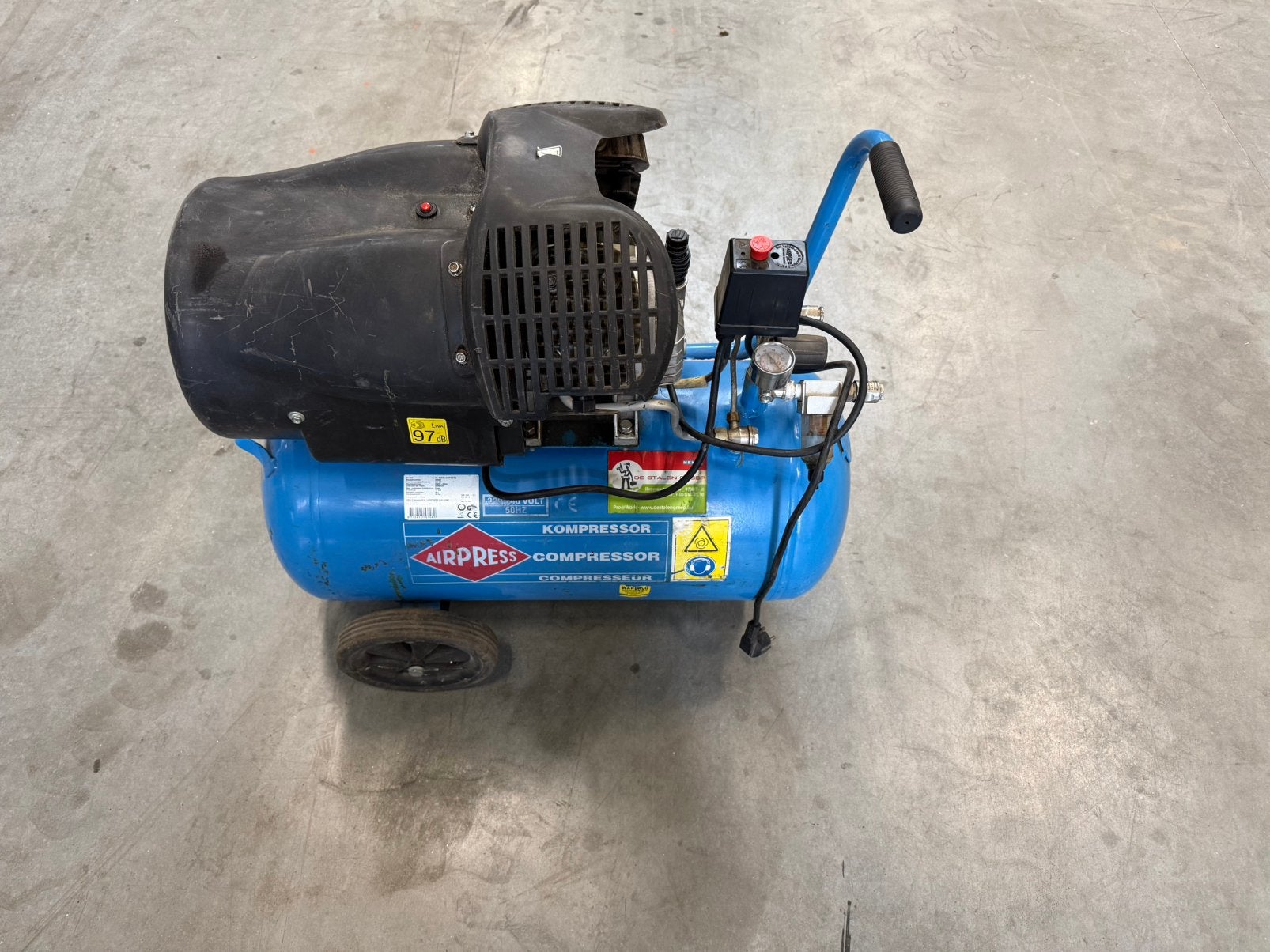 Epdm drukvat + compressor, Ophalen